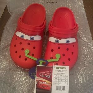 Light Up Lightning McQueen Crocs RARE!! - UNISEX Mens 8/ Womans 10